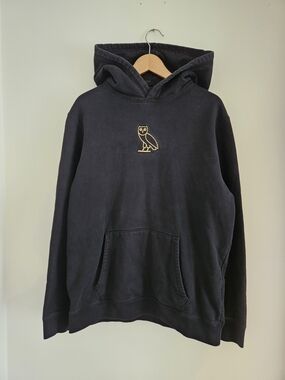 OVO Hoodie Mens Extra Large Black Embroidered Gold Owl Octobers Very Own Drake